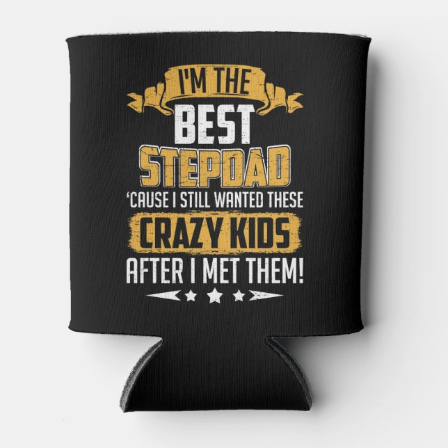 Ich bin der beste Stepdad-Familienvatertag Dosenkühler (Vorderseite)