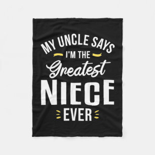 Ich bin der Bestste Niece aller Zeiten Fleecedecke