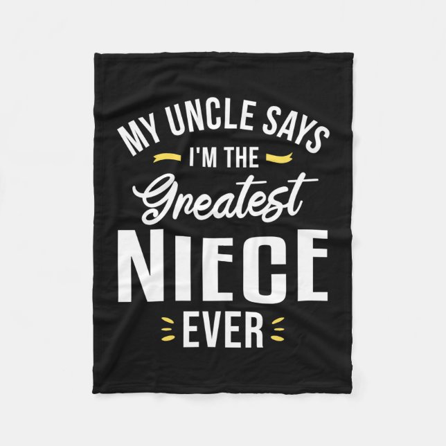 Ich bin der Bestste Niece aller Zeiten Fleecedecke (Vorderseite)