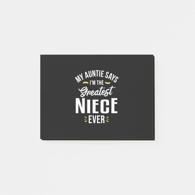 Ich bin der Bestste Niecevers Post-it Klebezettel (Vorderseite)