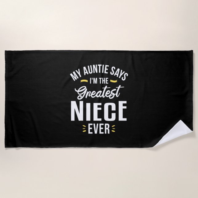Ich bin der Bestste Niecevers Strandtuch (Vorderseite)