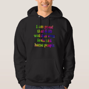 Ich bin der Beweis dafür, dass Gott über Narren un Hoodie