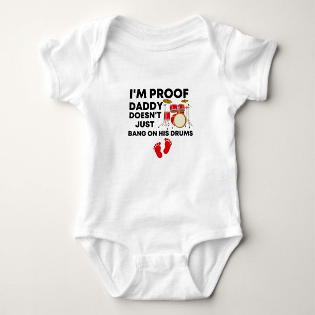 Ich bin der Beweis, dass Papa nicht einfach nur an Baby Strampler (Vorderseite)