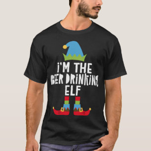 Ich bin der Biertrinker Elf, der Weihnachtskostüm  T-Shirt