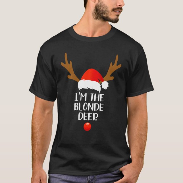 Ich bin der Blonde Deer Matching Family Group Fun  T-Shirt (Vorderseite)