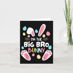 Ich bin der Bruder Bunny Big Bro passende Familie Karte