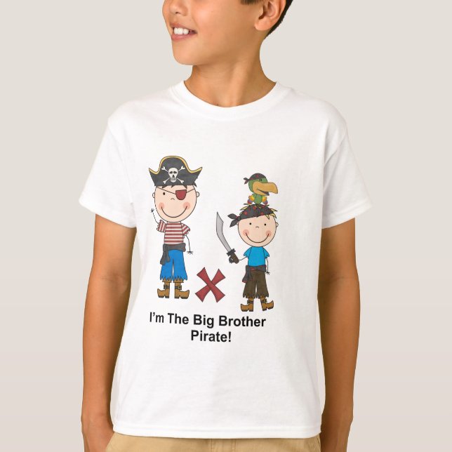 Ich bin der Bruder-Pirat T-Shirt (Vorderseite)