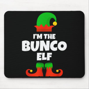 Ich bin der Bunco-Elf Familien-Pyjama Weihnachten Mousepad