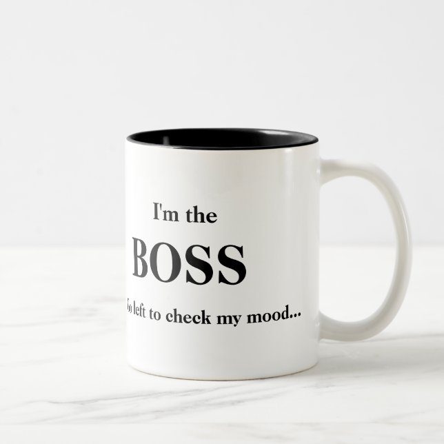 Ich bin der CHEF (1) Zweifarbige Tasse (Rechts)