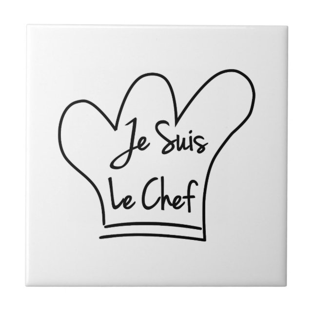 Ich bin der Chef Fliese (Vorderseite)