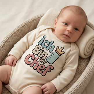 Ich bin der Chef Lustiger Baby-Chef-Zitat Baby Strampler