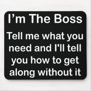 Ich bin der Chef Mousemat Mousepad