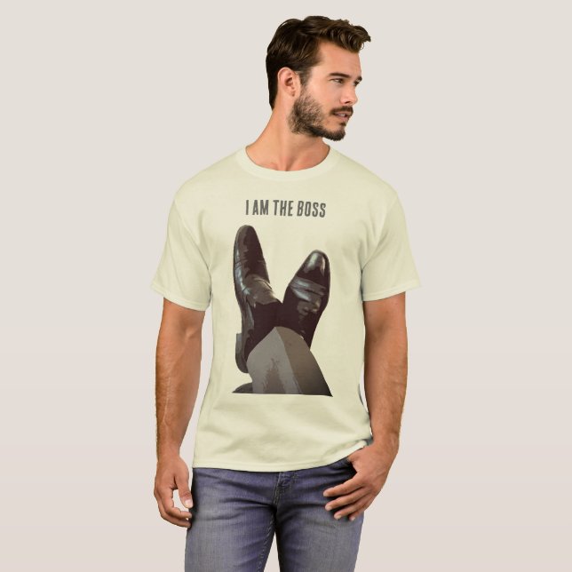 "Ich bin der Chef"-T-Shirt T-Shirt (Vorne ganz)