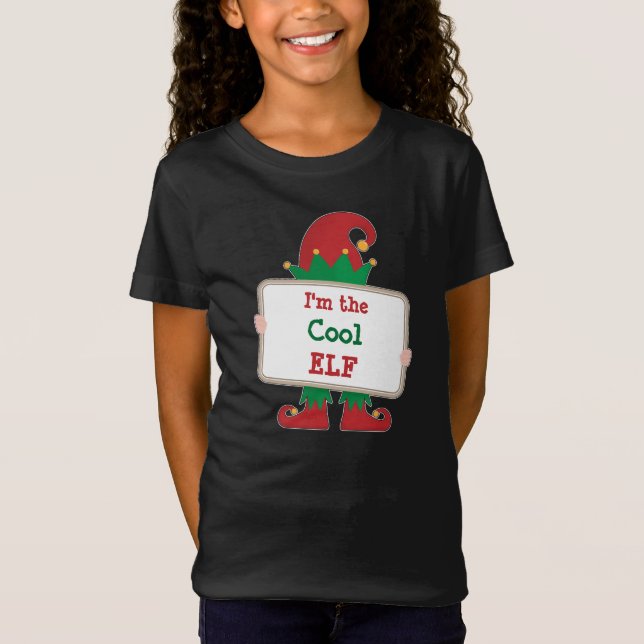 Ich bin der Coole Elf | Personalisierter Weihnacht T-Shirt (Vorderseite)