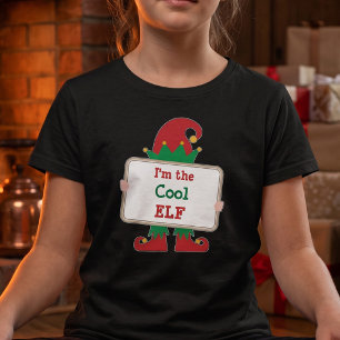 Ich bin der Coole Elf Personalisierter Weihnacht T-Shirt