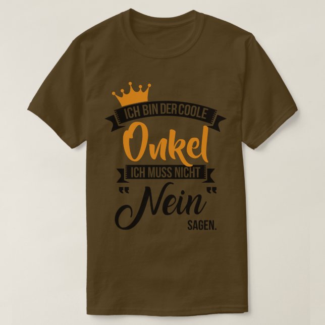 Ich bin der coole onkel T-Shirt (Design vorne)