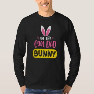 Ich bin der Coole Vater Bunny Rabbit Ears Egg Funn T-Shirt