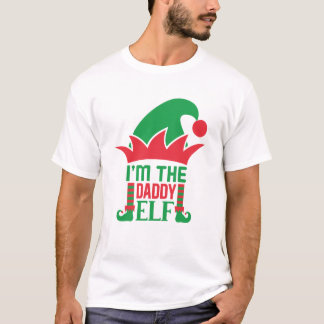 Ich bin der Daddy Elf Weihnachtsmann T-Shirt