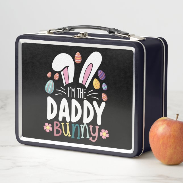 Ich bin der Daddy Vater Bunny Oaster Family Matchi Metall Brotdose (Beispiel)