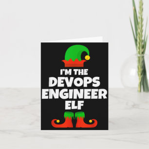 Ich bin der Devops Engineer Elf Familie Pyjama Wei Karte