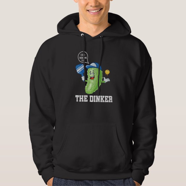 Ich bin der Dinker Pickleball Player Paddle Graphi Hoodie (Vorderseite)