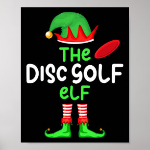 Ich bin der Disc-Golf-Elf Weihnachten Familie Matc Poster