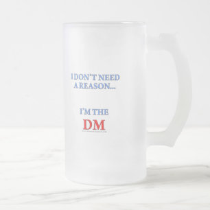 Ich bin der DM Mattglas Bierglas