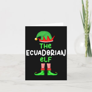 Ich bin der ecuadorianische Elf Ecuador Weihnachts Karte
