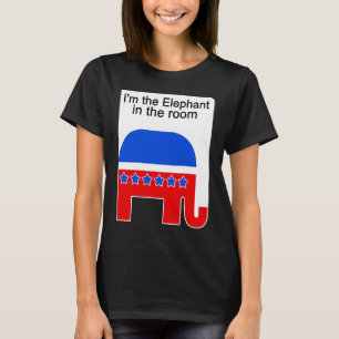 Ich bin der Elefant im Saal Republikaner Politisch T-Shirt