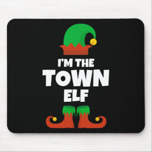 Ich bin der Elf-Familie Pajama Weihnachtslustige Mousepad