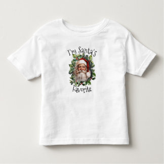 "Ich bin der Favorit des Weihnachtsmanns" Kleinkind T-shirt