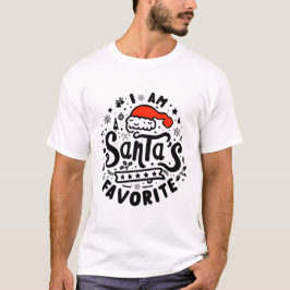 Ich bin der Favorit des Weihnachtsmanns T-Shirt