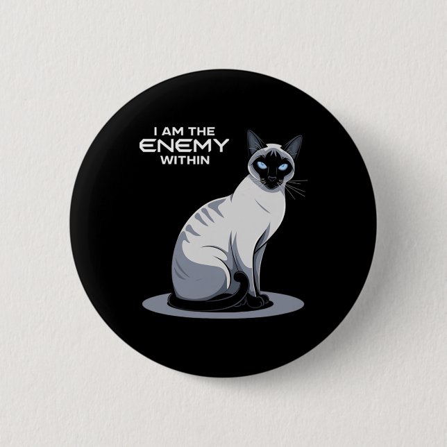 Ich bin der Feind bei der Wahl Trumps 2024 T Button (Vorderseite)