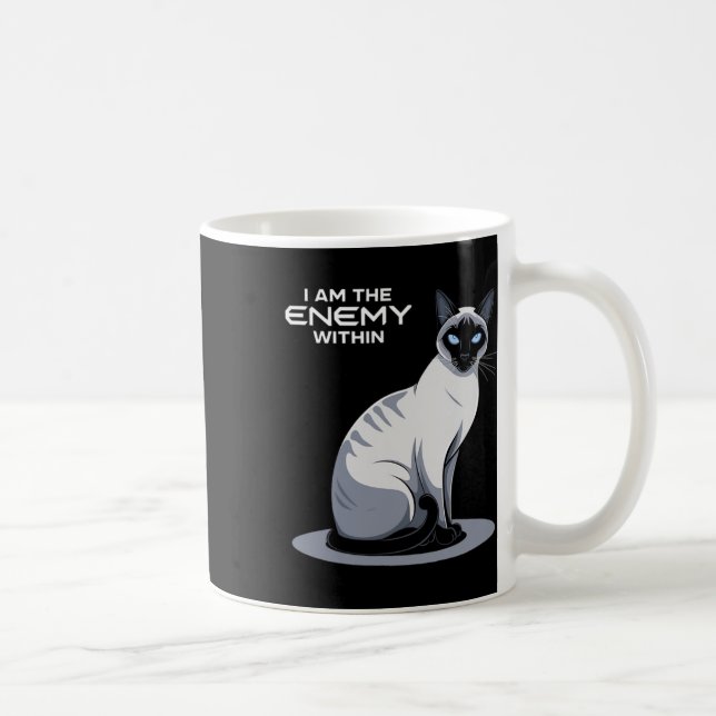 Ich bin der Feind bei der Wahl Trumps 2024 T Kaffeetasse (Rechts)