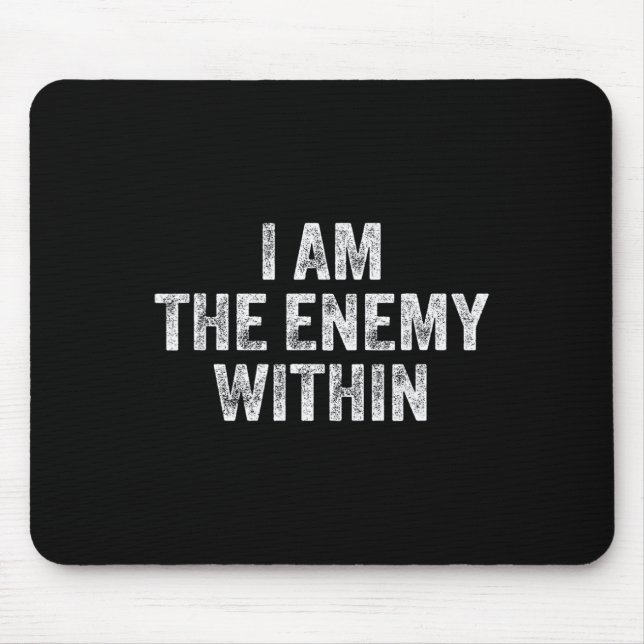 Ich bin der Feind in der Zeit, Trump 2024 Electi z Mousepad (Vorne)