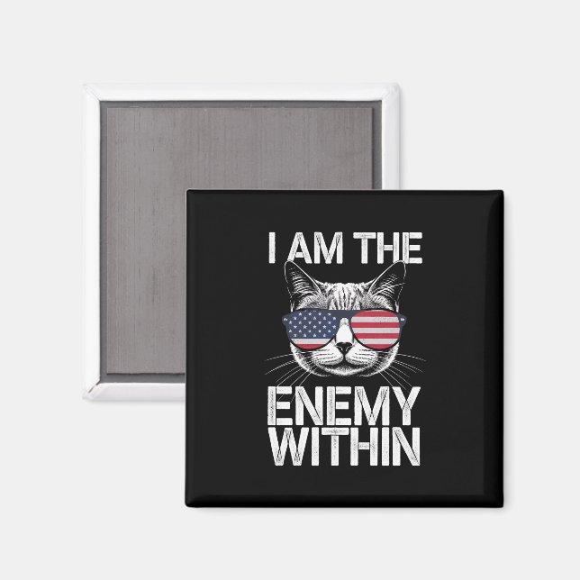 Ich bin der Feind in Kamala Harris 2024 Magnet (Vorderseite/Rückseite)