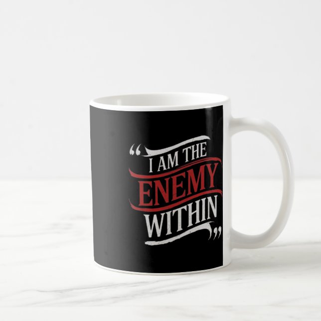 Ich bin der Feind in Kamala Harris Vs Trump 2024 Kaffeetasse (Rechts)
