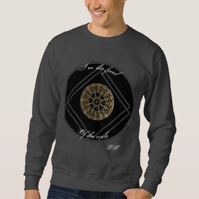 ICH BIN DER FOKKALER DES CIRCLE Digital Ornament L Sweatshirt (Vorderseite)
