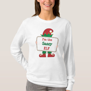 Ich bin der freche Elf Personalisierter Weihnach T-Shirt