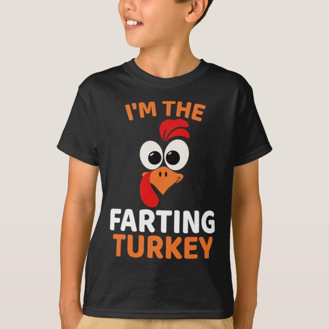 Ich bin der furzende Truthahn  T-Shirt (Vorderseite)