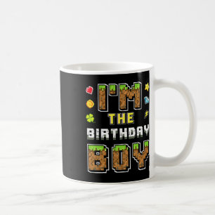 Ich bin der Geburtstagsjunge Gamer Pixel Geburtsta Kaffeetasse