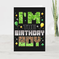 Ich bin der Geburtstagskind Party Gamer Pixel Boy 