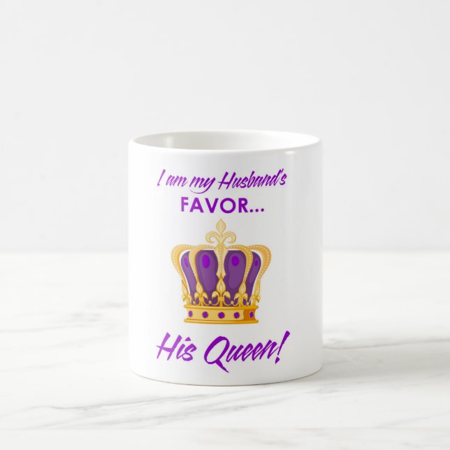 Ich bin der Gefallen meines Mannes Kaffeetasse (Mittel)