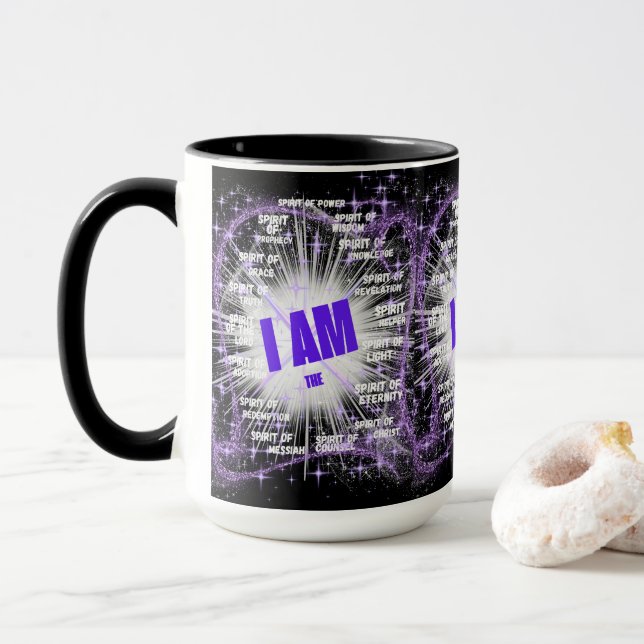 Ich bin der Geist der Tasse des leichten Kaffees (Mit Donut)
