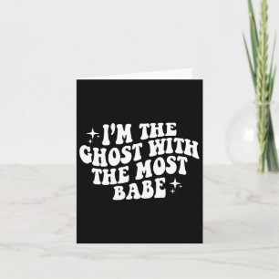 Ich bin der Geist mit der lustigsten Halloween-Hou Karte