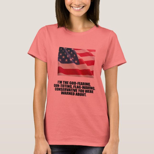 ICH BIN DER GOTT-ANGST KONSERVATIV T-Shirt (Vorderseite)