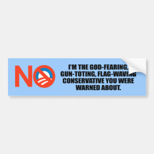 Ich bin der Gott, der Konservativen befürchtet Autoaufkleber