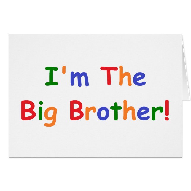 Ich bin der große Bruder (Vorderseite (Horizontal))