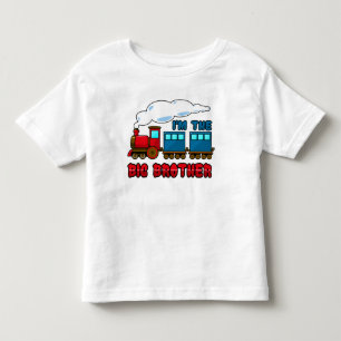 Ich bin der große Bruder Cartoon Zug Kleinkind T-shirt