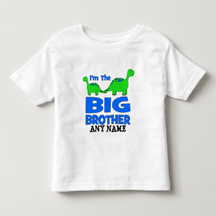 Ich bin der große Bruder! Custom Dinosaurier Desig Kleinkind T-shirt